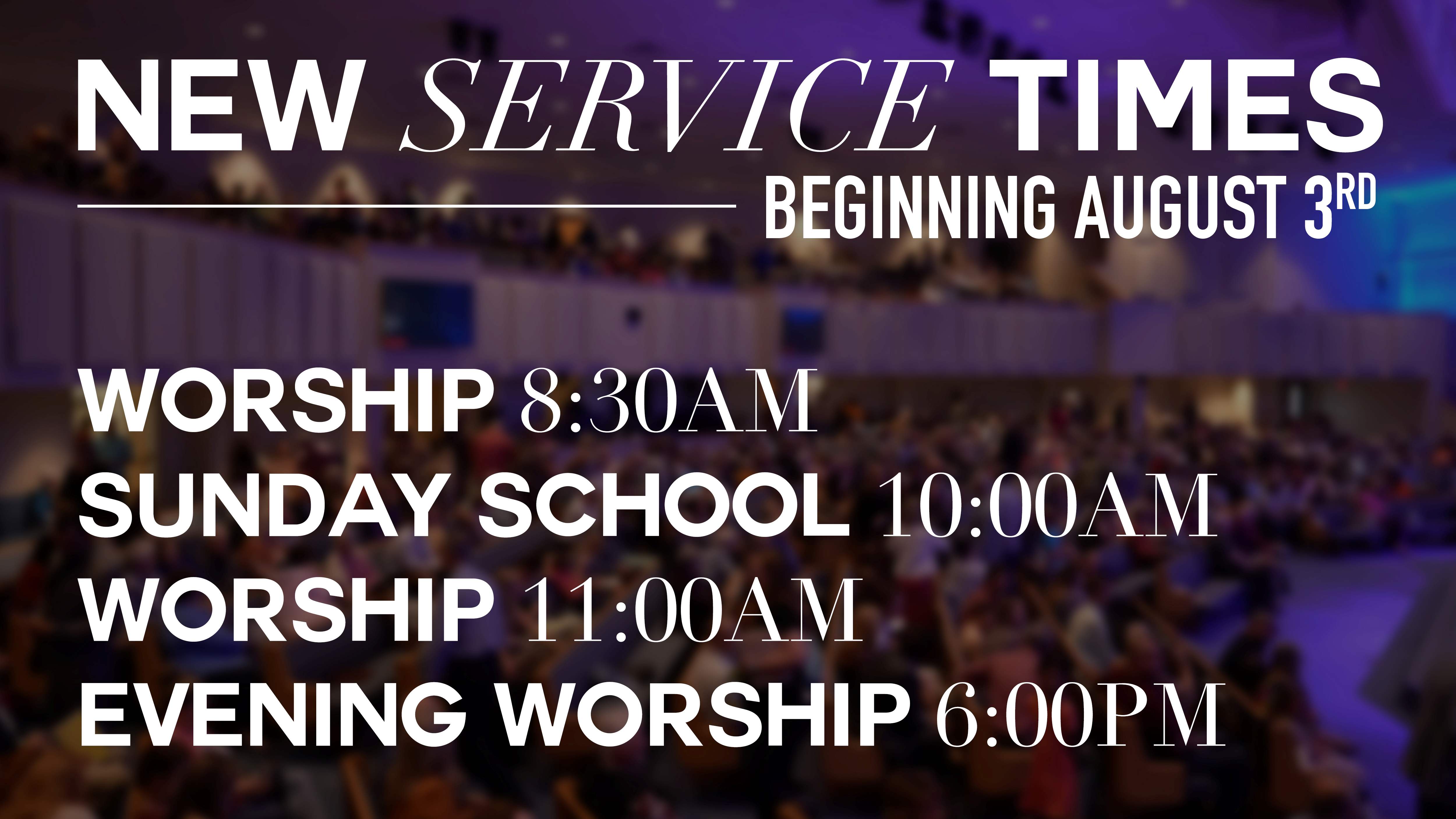 Hillcrest Baptist Church | New Service times 